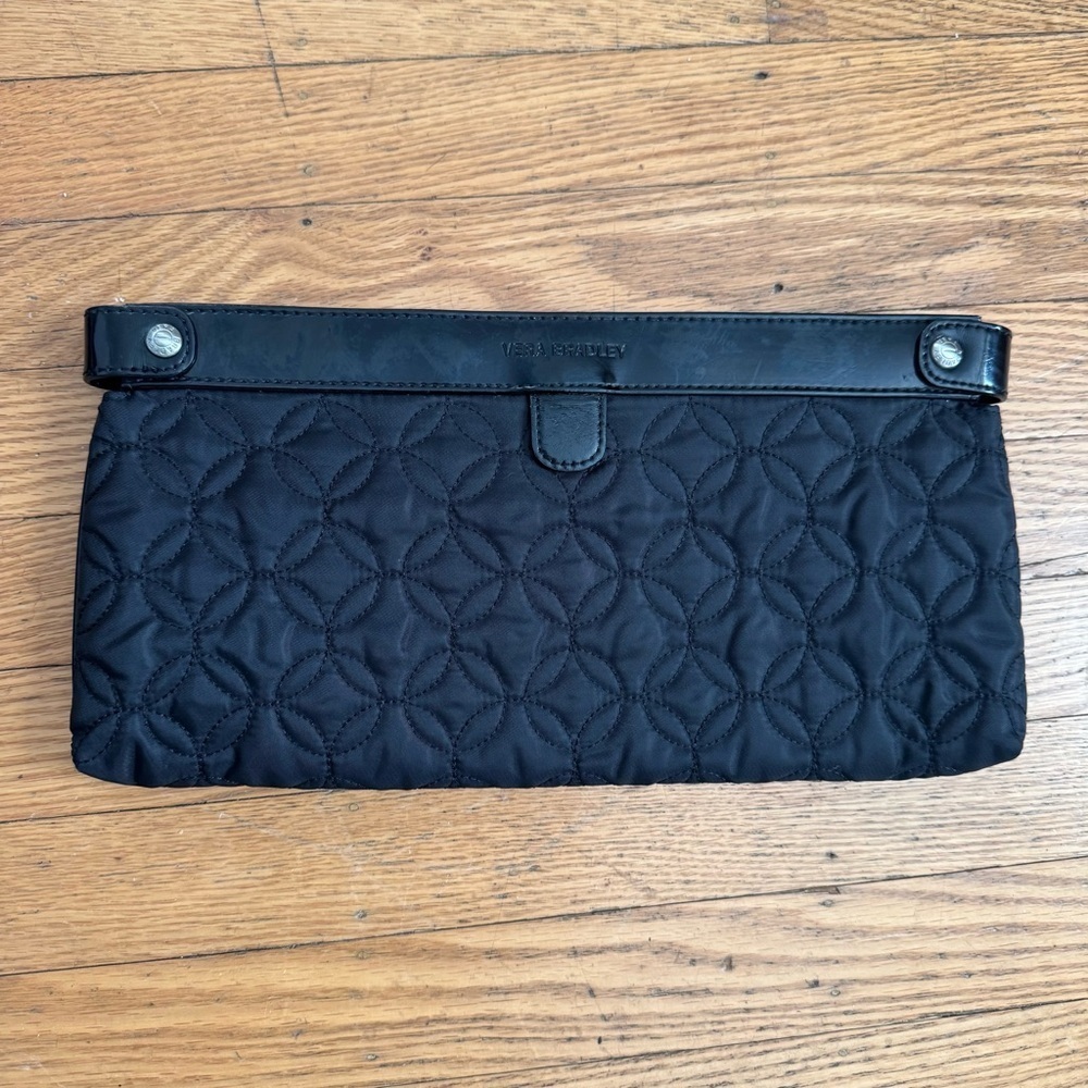 Vera Bradley Black Quilted Clutch
